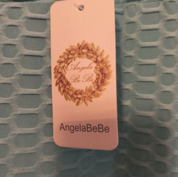 Mint Green Textured Leggings Sz M - Picture 5 of 6